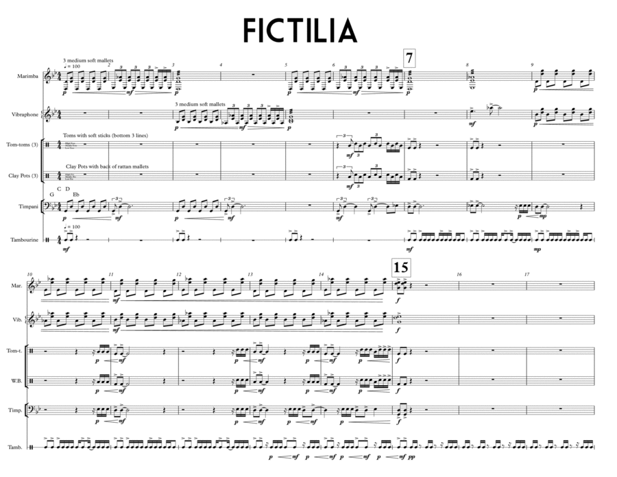 Fictilia Chamber Music scores gallery preview page 1