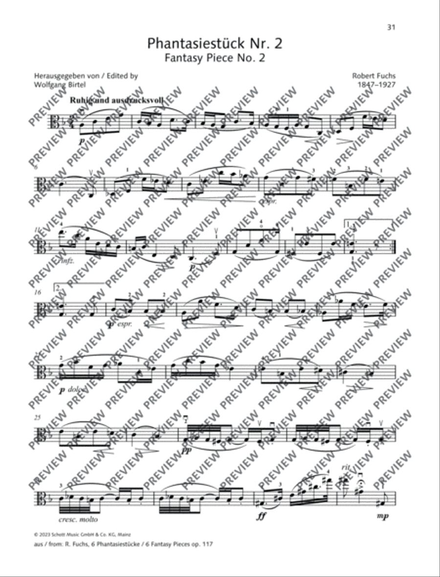 Fantasy Piece No. 2 Piano Accompaniment scores gallery preview page 6