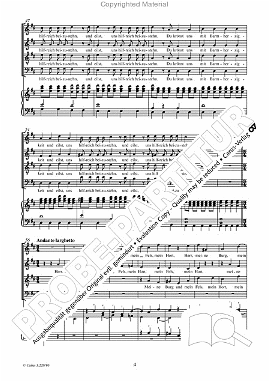 Gott, deine Gute reicht so weit 4-Part scores gallery preview page 5