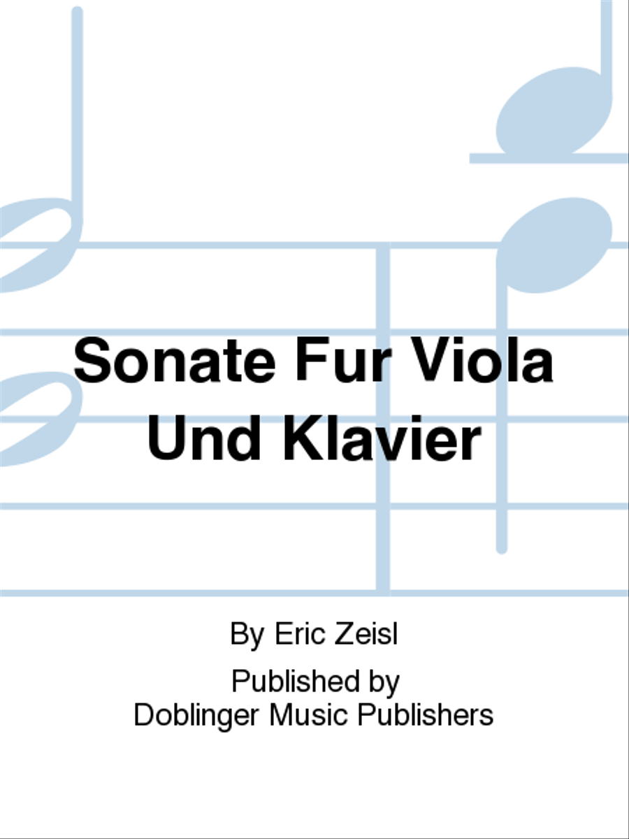 Sonate fur Viola und Klavier Piano scores gallery preview page 1