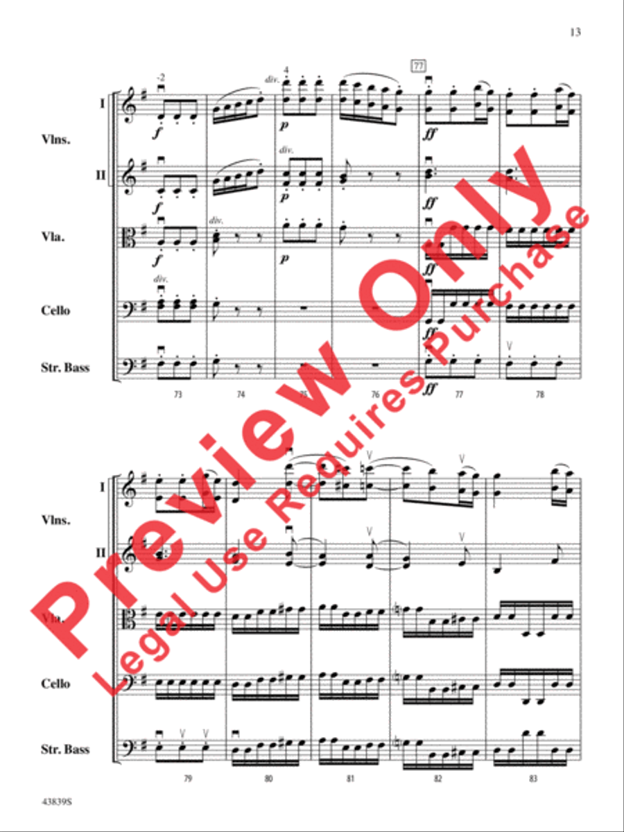 Mozartiana Mozartiana String Orchestra scores gallery preview page 14