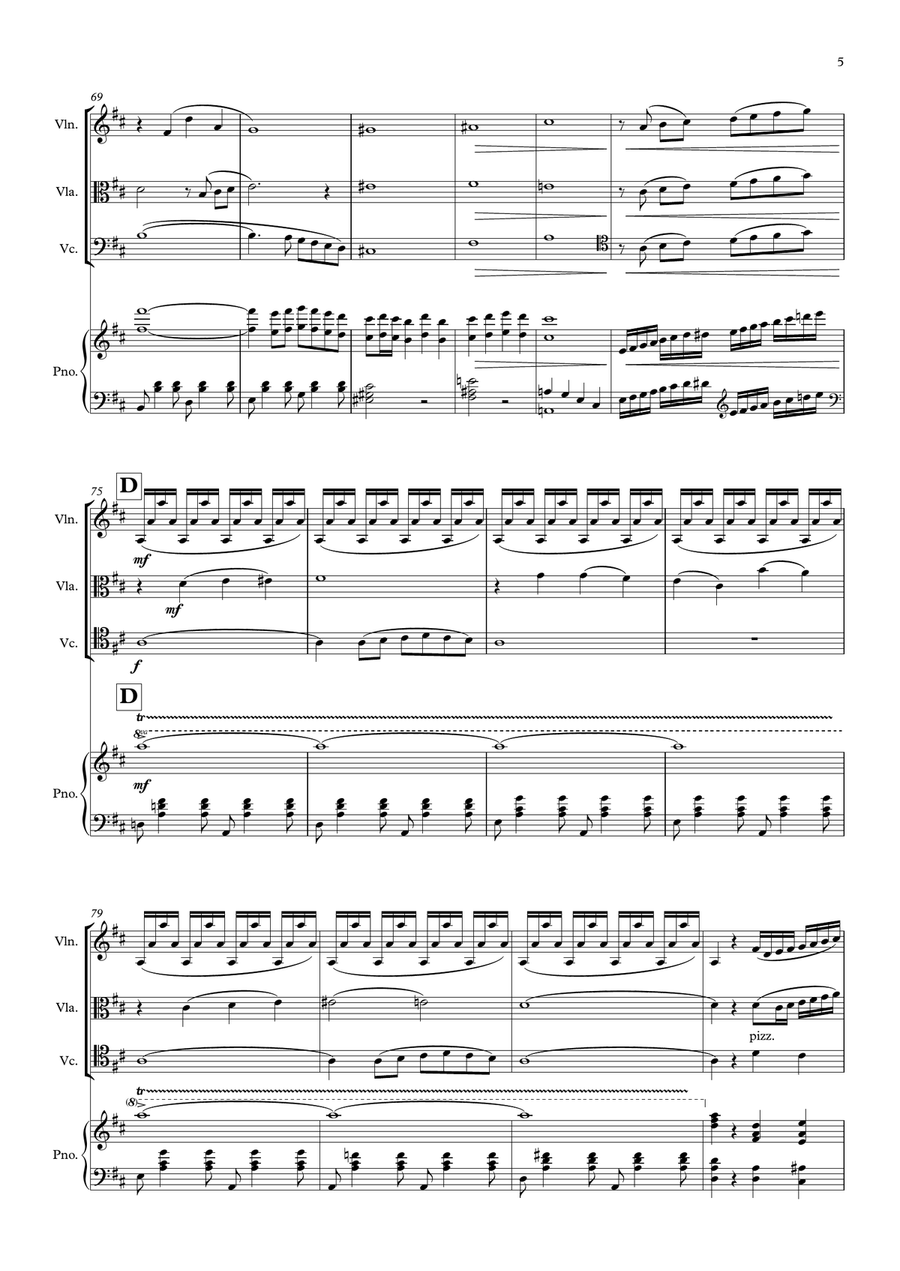 Life Is Beautiful (la Vita E Bella) Piano Quartet scores gallery preview page 5