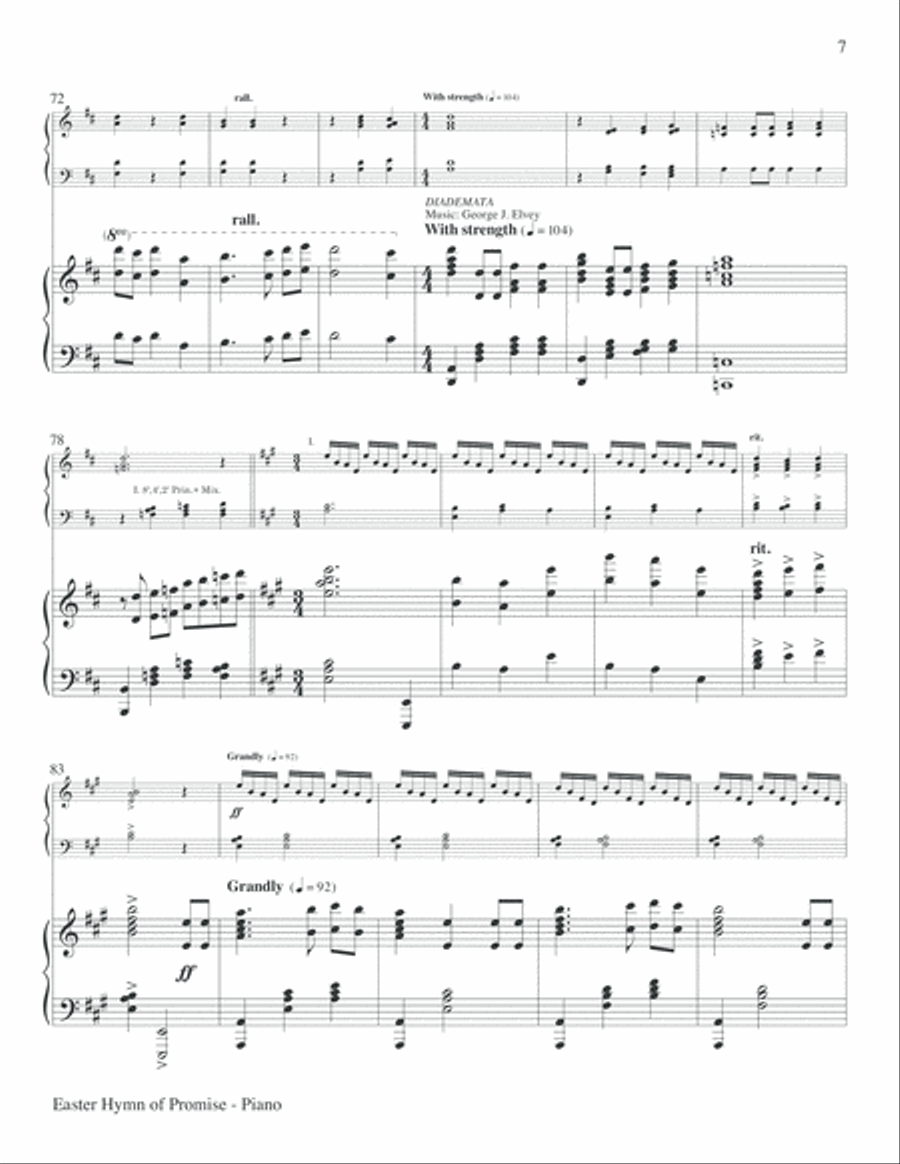 Easter Hymn of Promise Choir scores gallery preview page 18