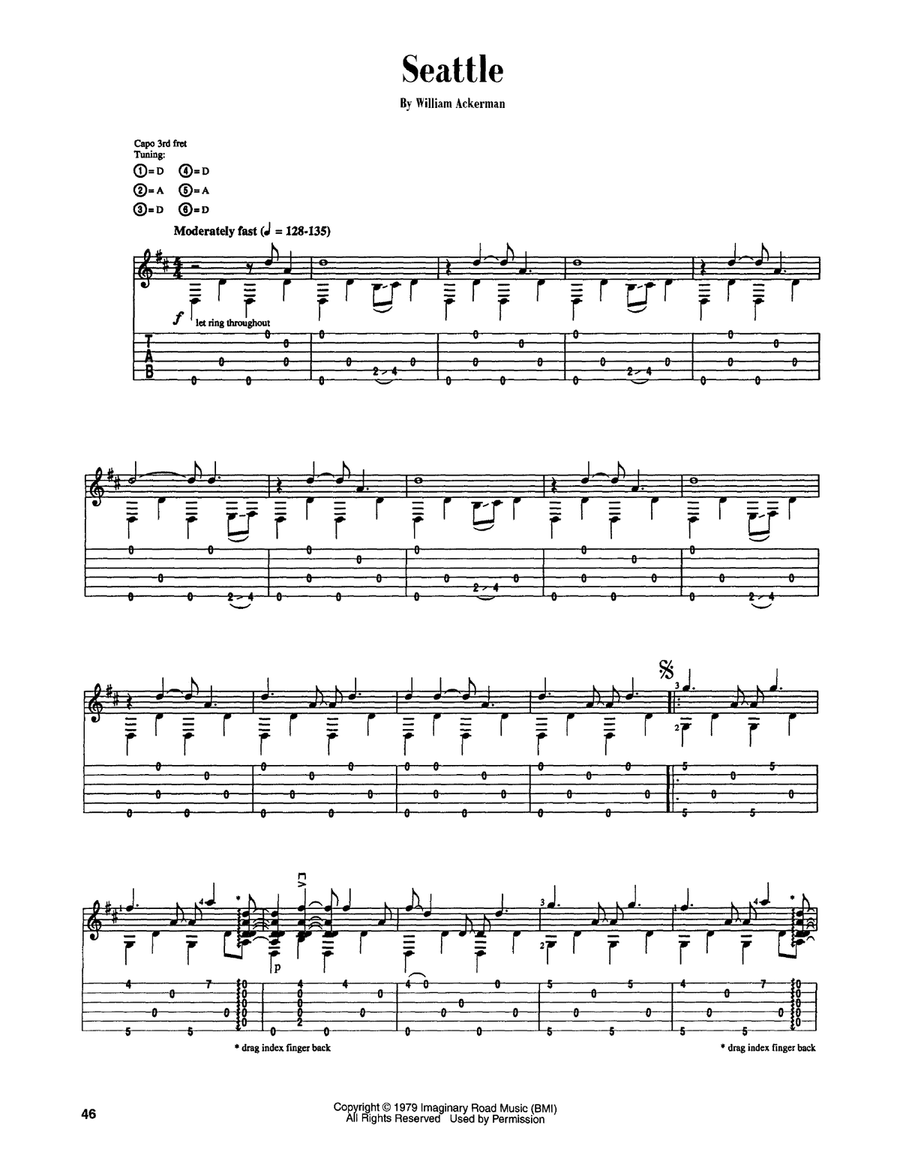 Seattle Acoustic Guitar scores gallery preview page 1