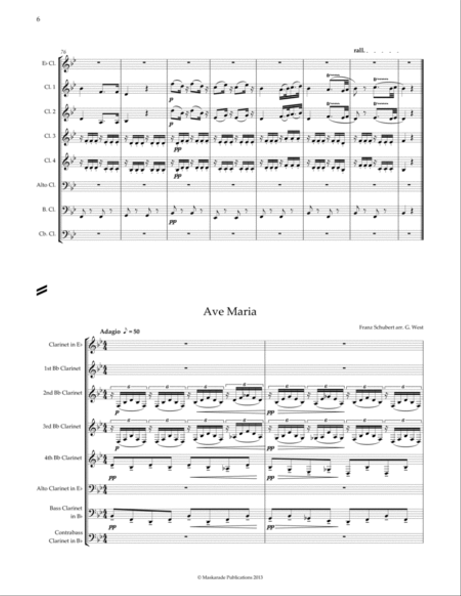 Arrangements for Clarinet Choir - Book 2 Clarinet Choir scores gallery preview page 3