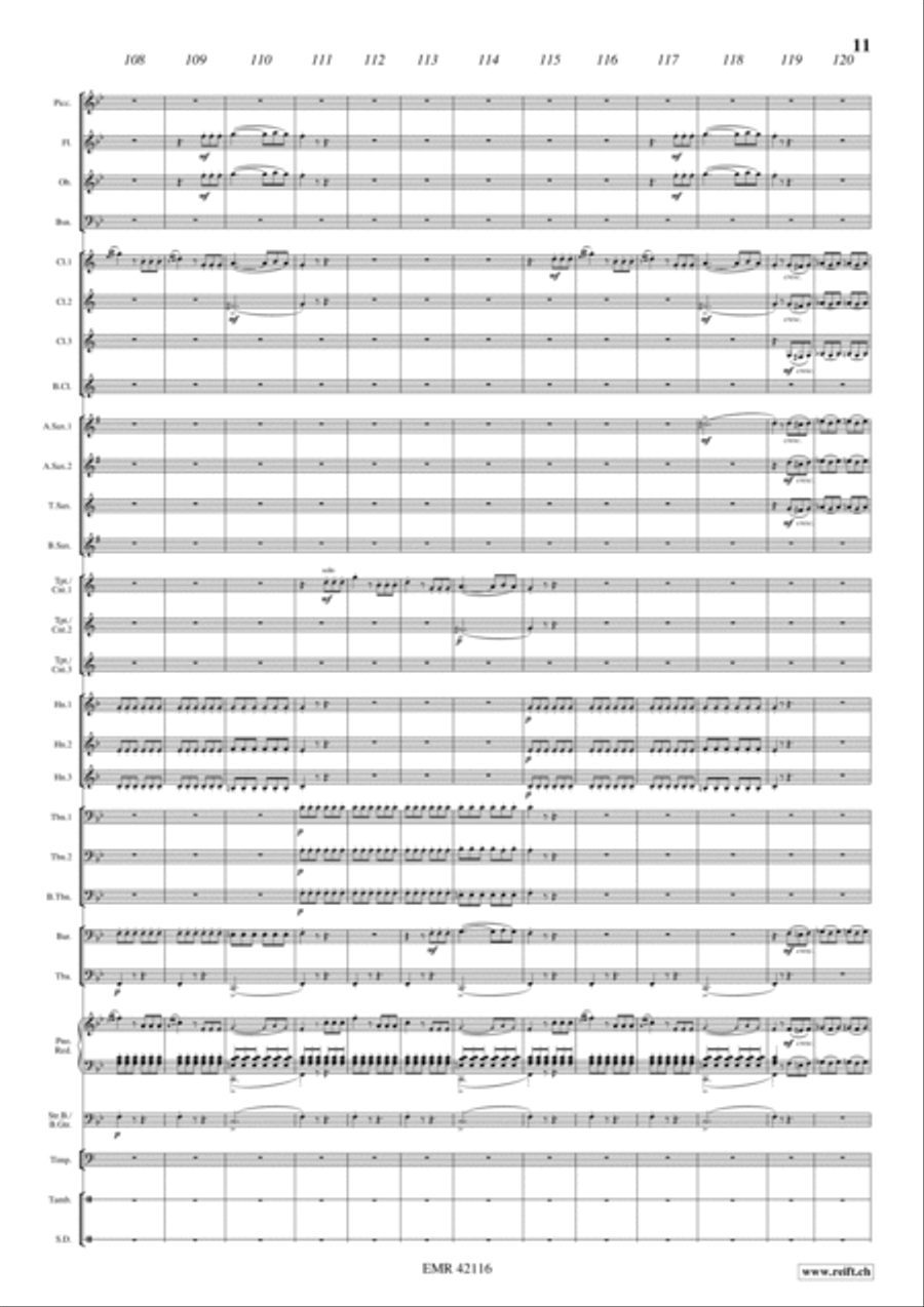 Largo Al Factotum Concert Band scores gallery preview page 11