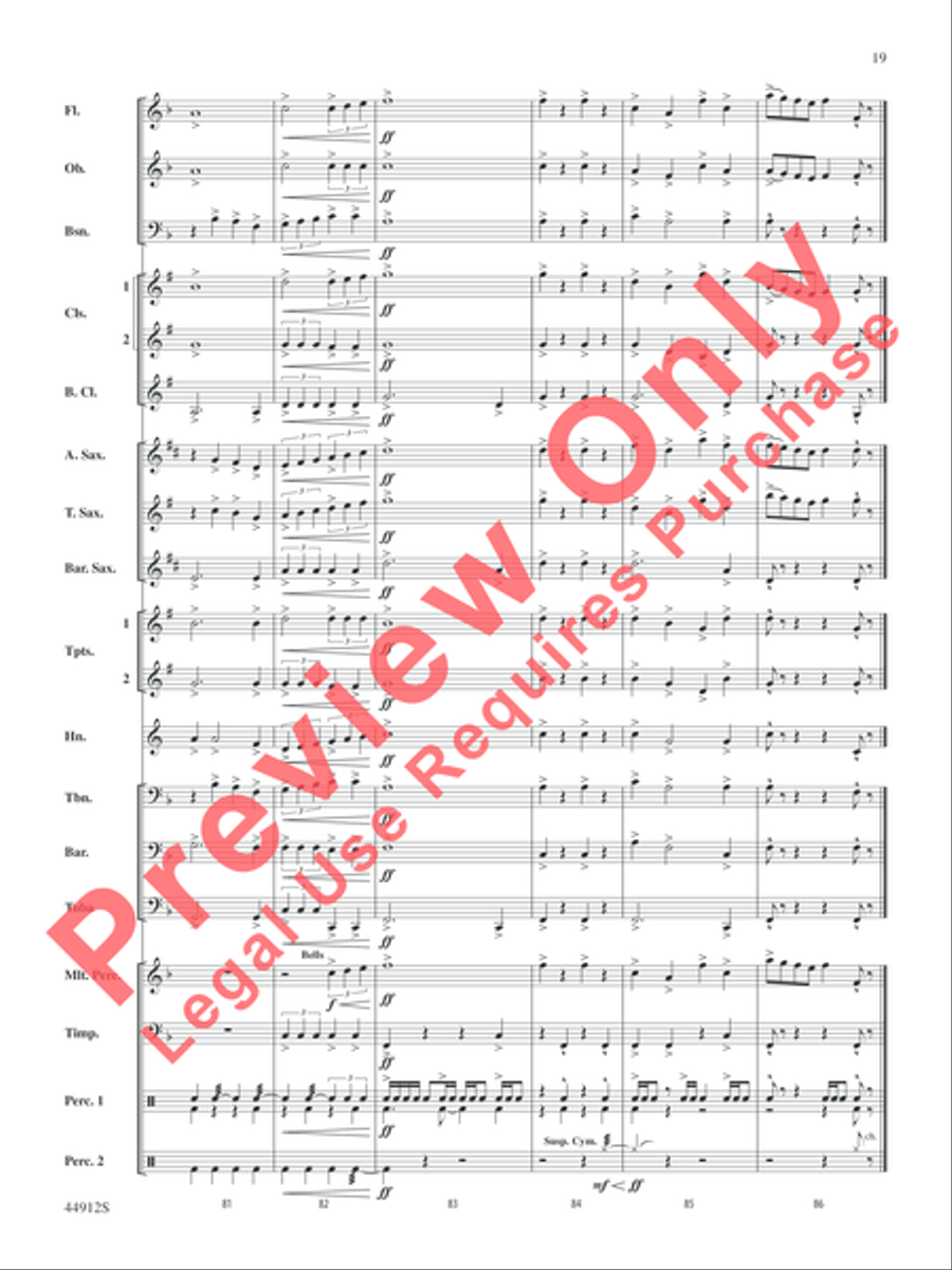 A Yuletide Holiday Concert Band scores gallery preview page 20
