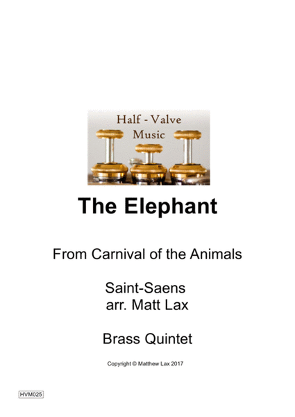 The Elephant from the Carnival of the Animals (Brass Quintet) image number null