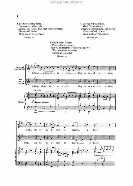 O come, all ye faithful by Various Choir - Sheet Music