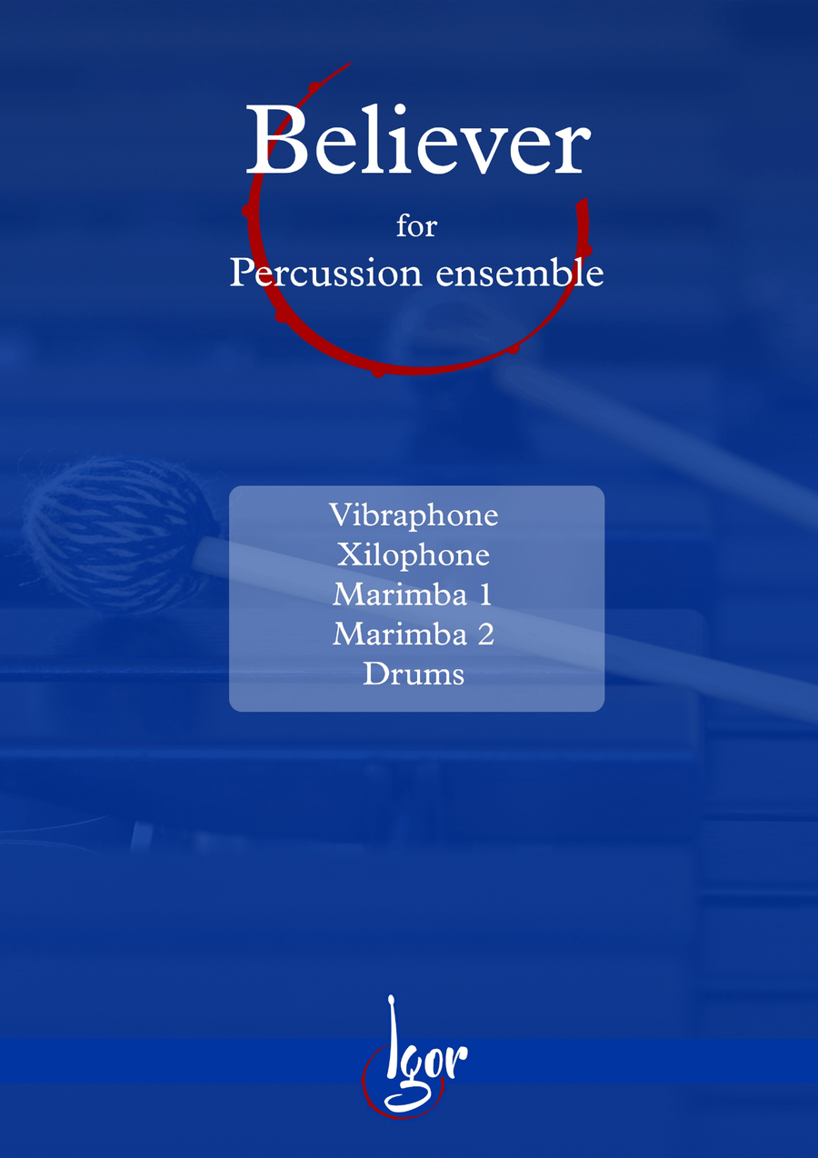 Believer Percussion Ensemble scores gallery preview page 1