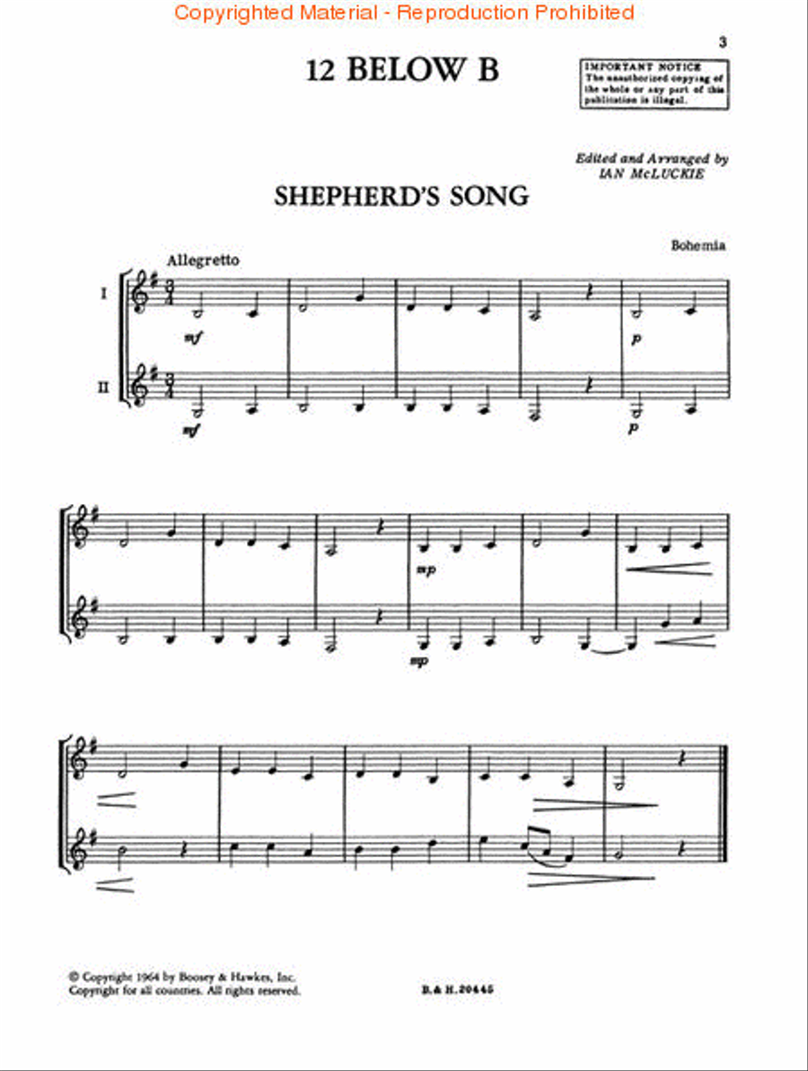 12 Below B Clarinet Duet scores gallery preview page 2