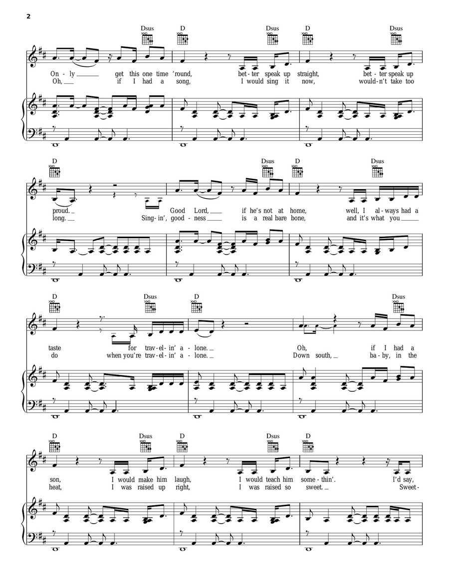 Traveling Alone Traveling Alone Acoustic Guitar scores gallery preview page 2