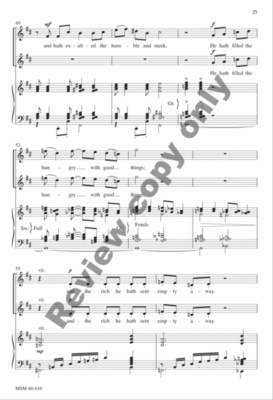 Evensong Unison Choir scores gallery preview page 58