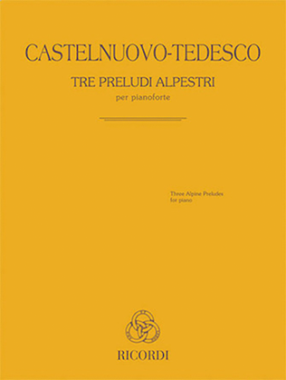 Book cover for Tre Preludi Alpestri