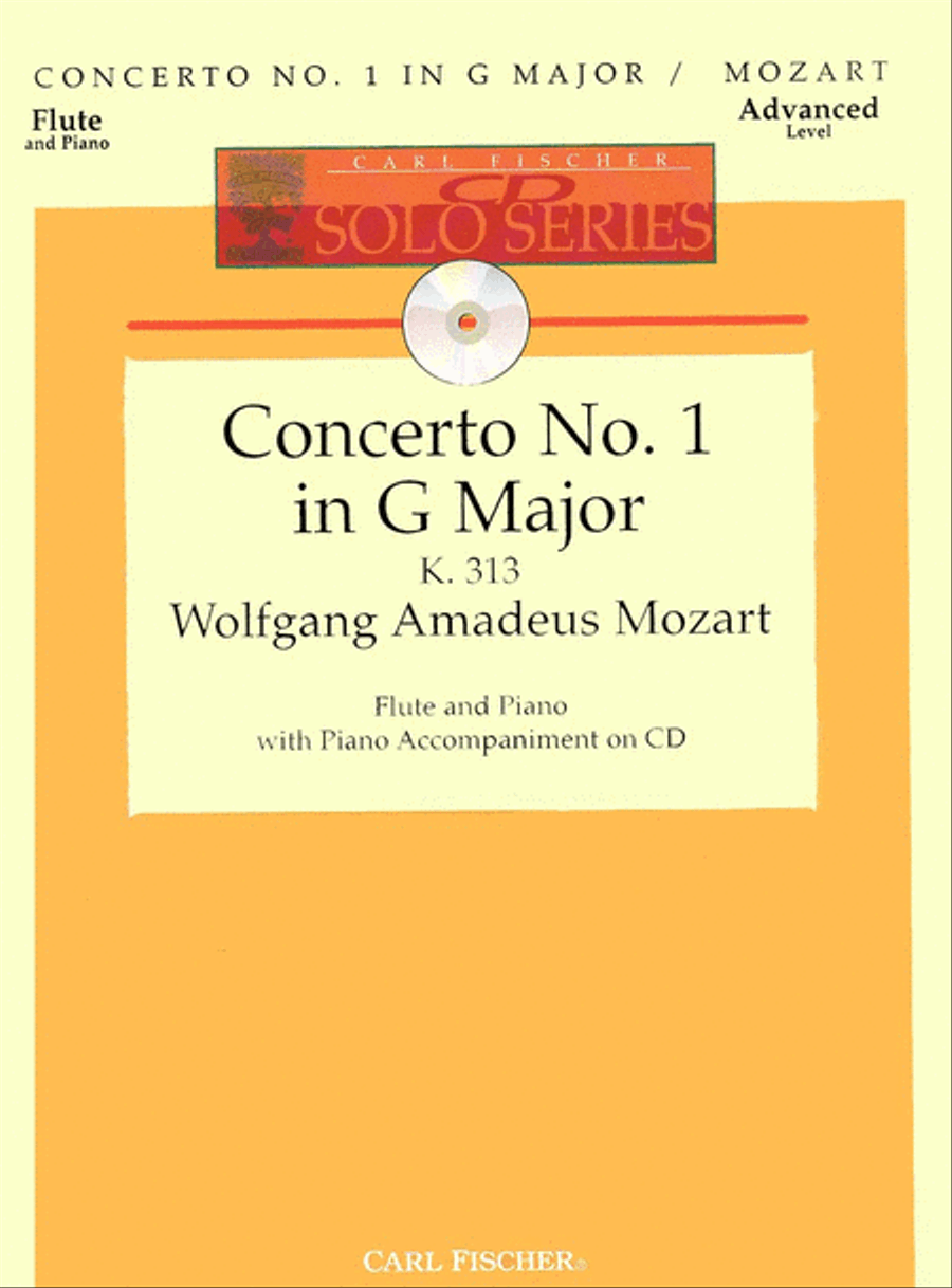 Concerto No. 1 in G Major Flute Solo scores gallery preview page 1