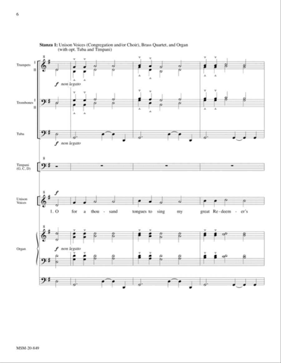 Festive Hymn Settings, Set 8 Hymns of Praise and Jubilation 4-Part scores gallery preview page 3