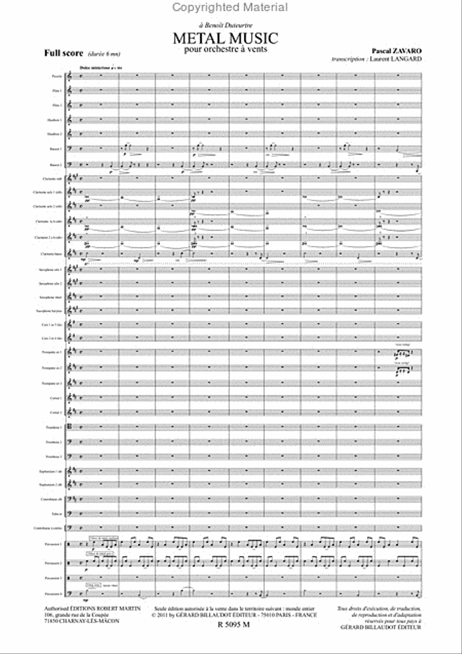 Metal Music Concert Band scores gallery preview page 2