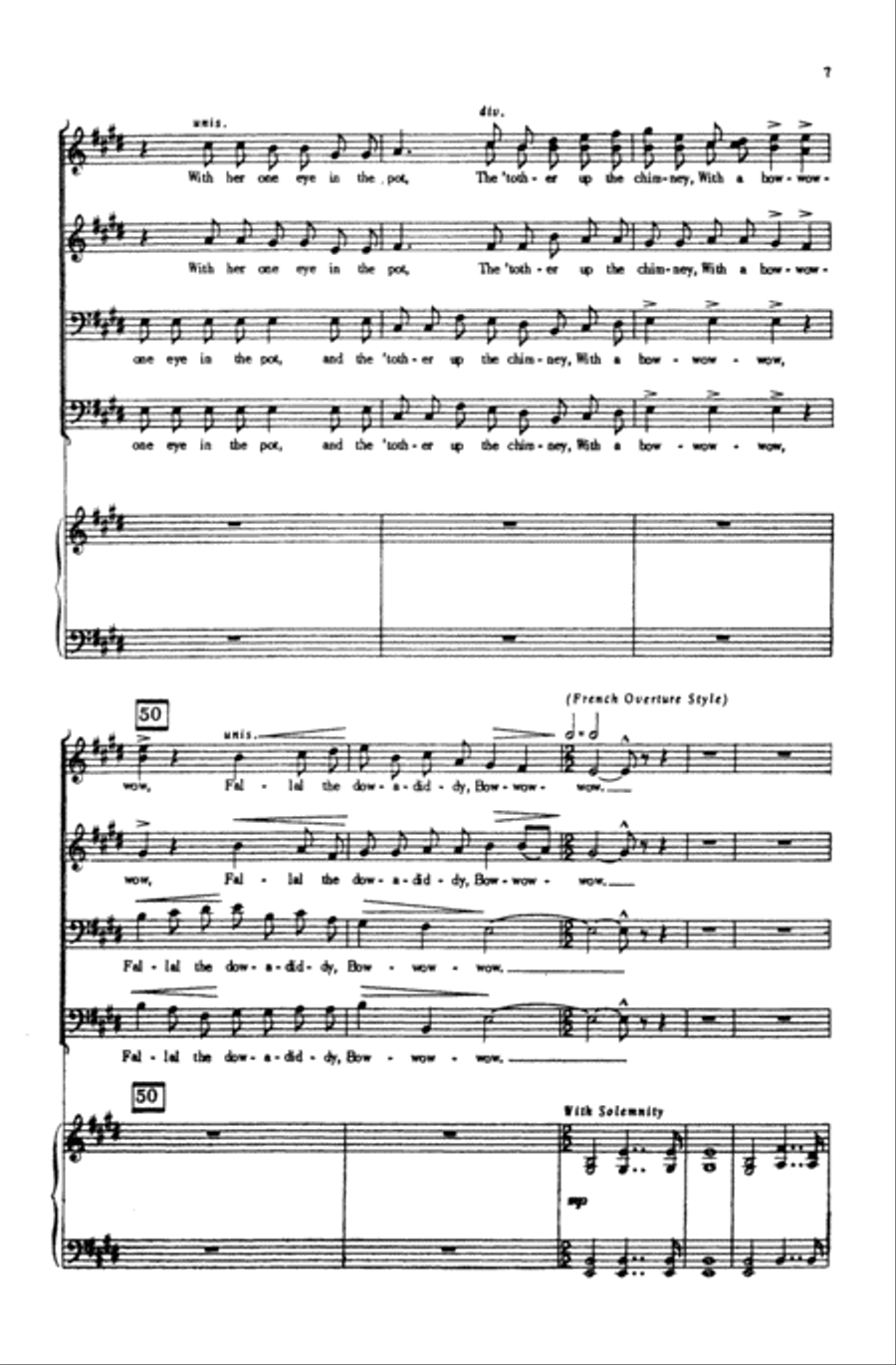 The Drummer and the Cook Choir scores gallery preview page 6