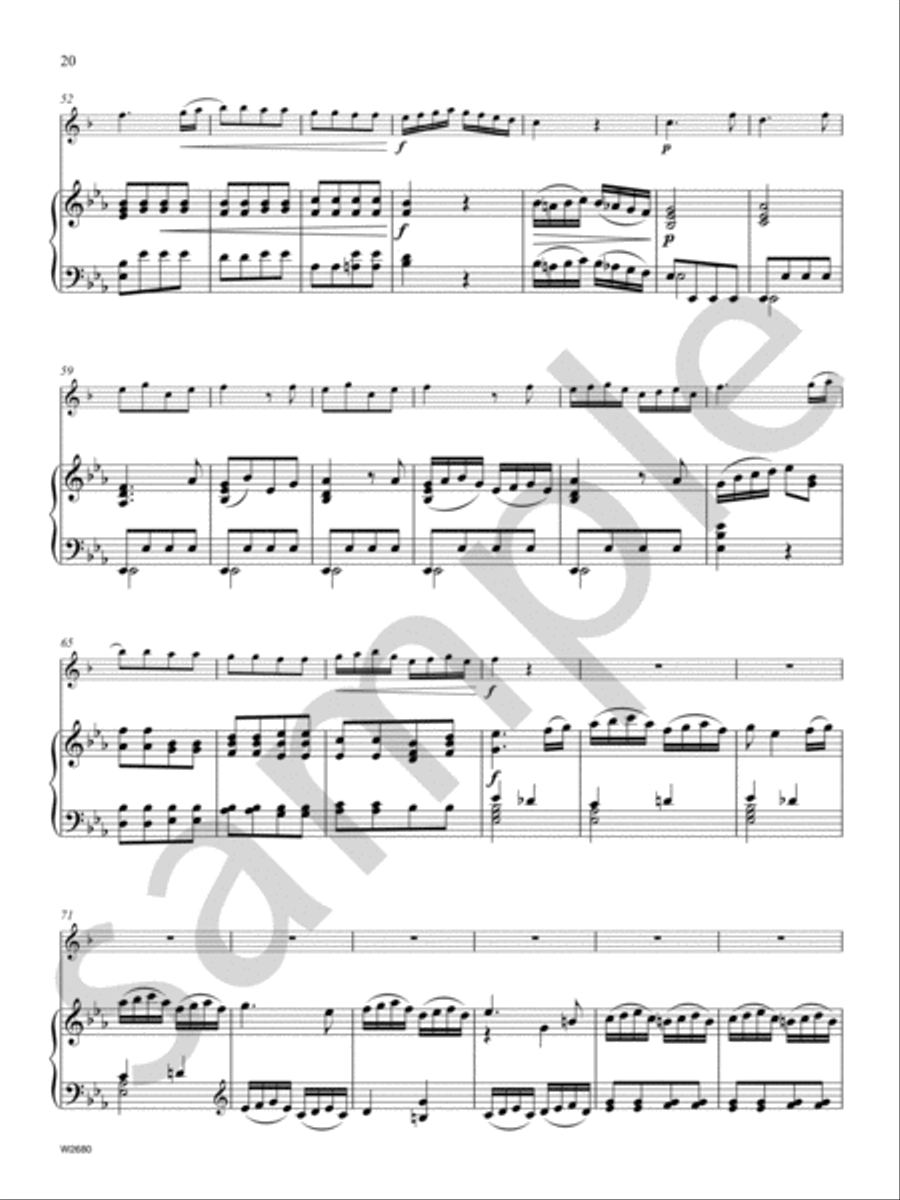Concerto in Eb Major Trumpet scores gallery preview page 10