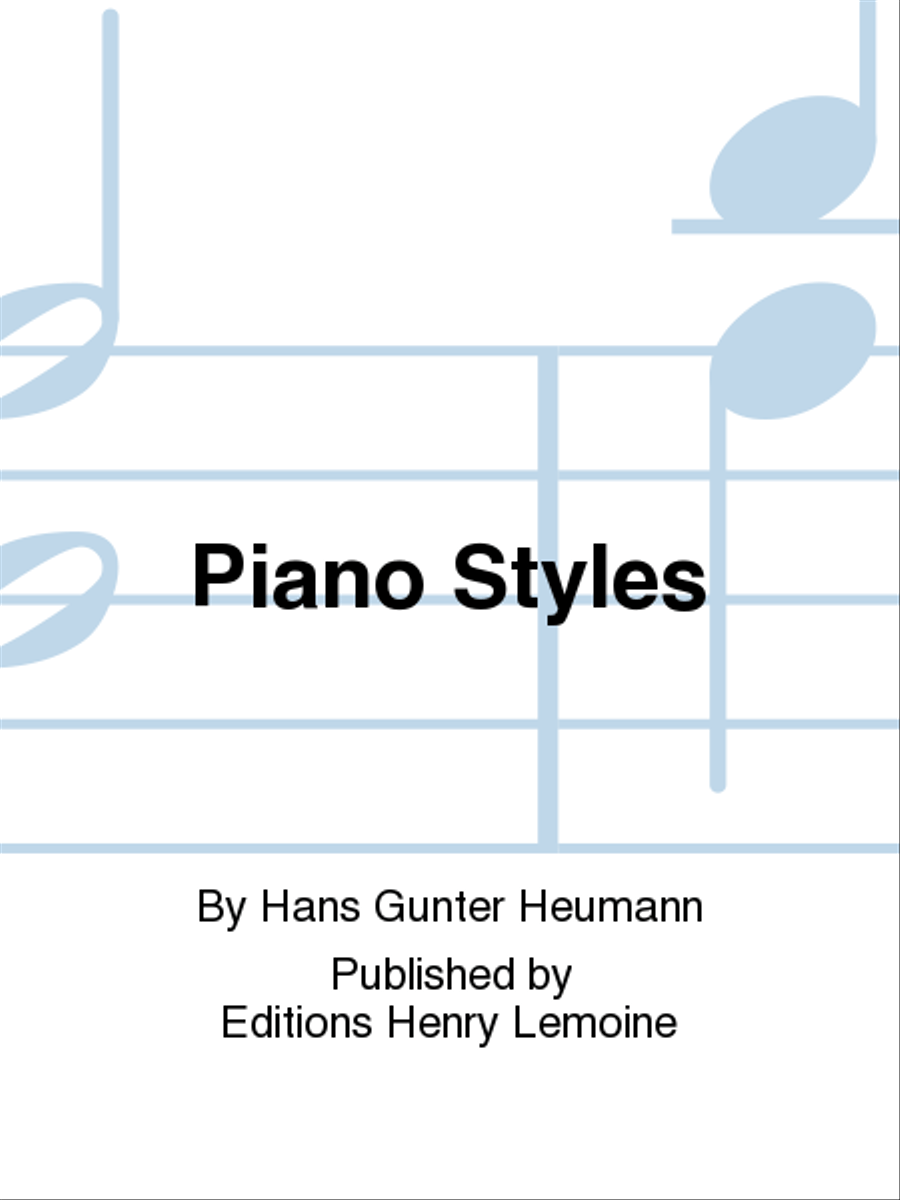 Piano Styles Piano scores gallery preview page 1