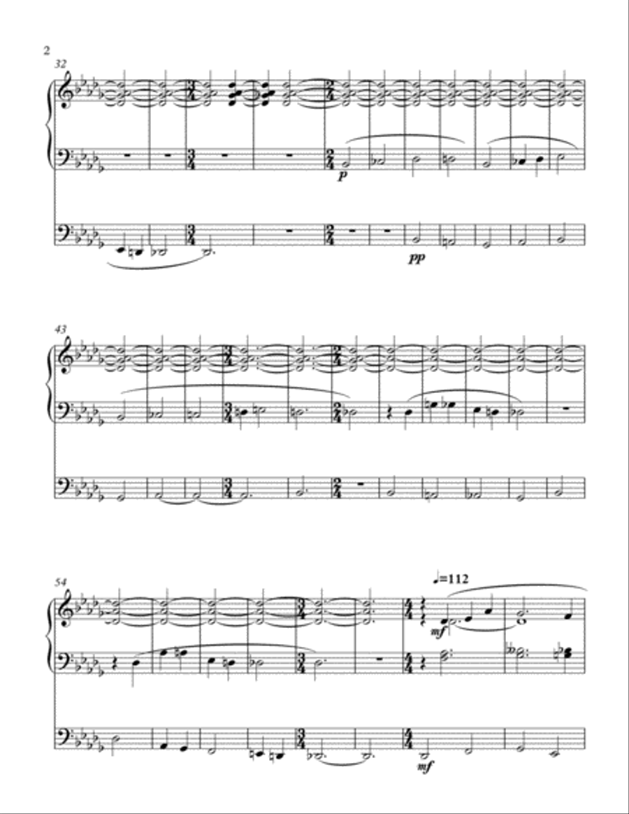 Sonata In C For Organ (Andante Misterioso) Organ Solo scores gallery preview page 2