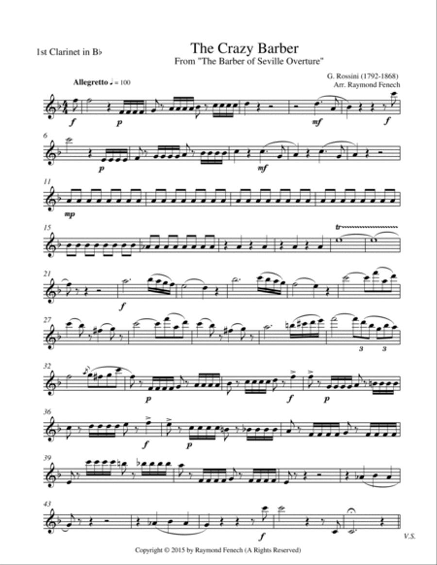 The Crazy Barber (Concert Band) Concert Band scores gallery preview page 2