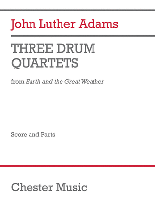 Book cover for Three Drum Quartets from Earth and the Great Weather