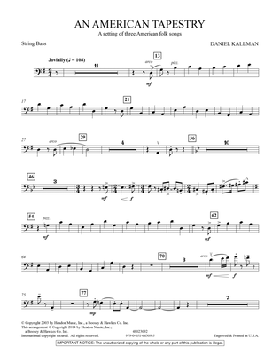 An American Tapestry (for Wind Ensemble) - String Bass