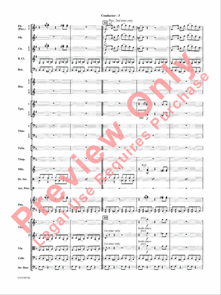 A Tribute to Henry Mancini Full Orchestra scores gallery preview page 6