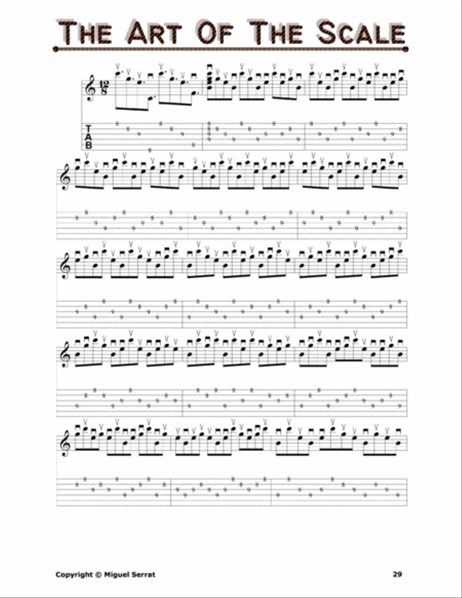 GUITAR PICKIN' AND SIGHT-READING MILESTONE [The Art Of The Major Scale], MS-0000-15