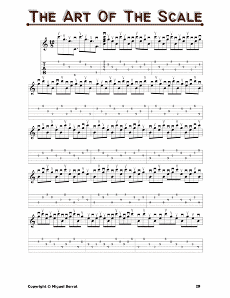 GUITAR PICKIN' AND SIGHT-READING MILESTONE [The Art Of The Major Scale], MS-0000-15