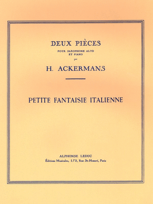 Book cover for Petite Fantaisie Italienne