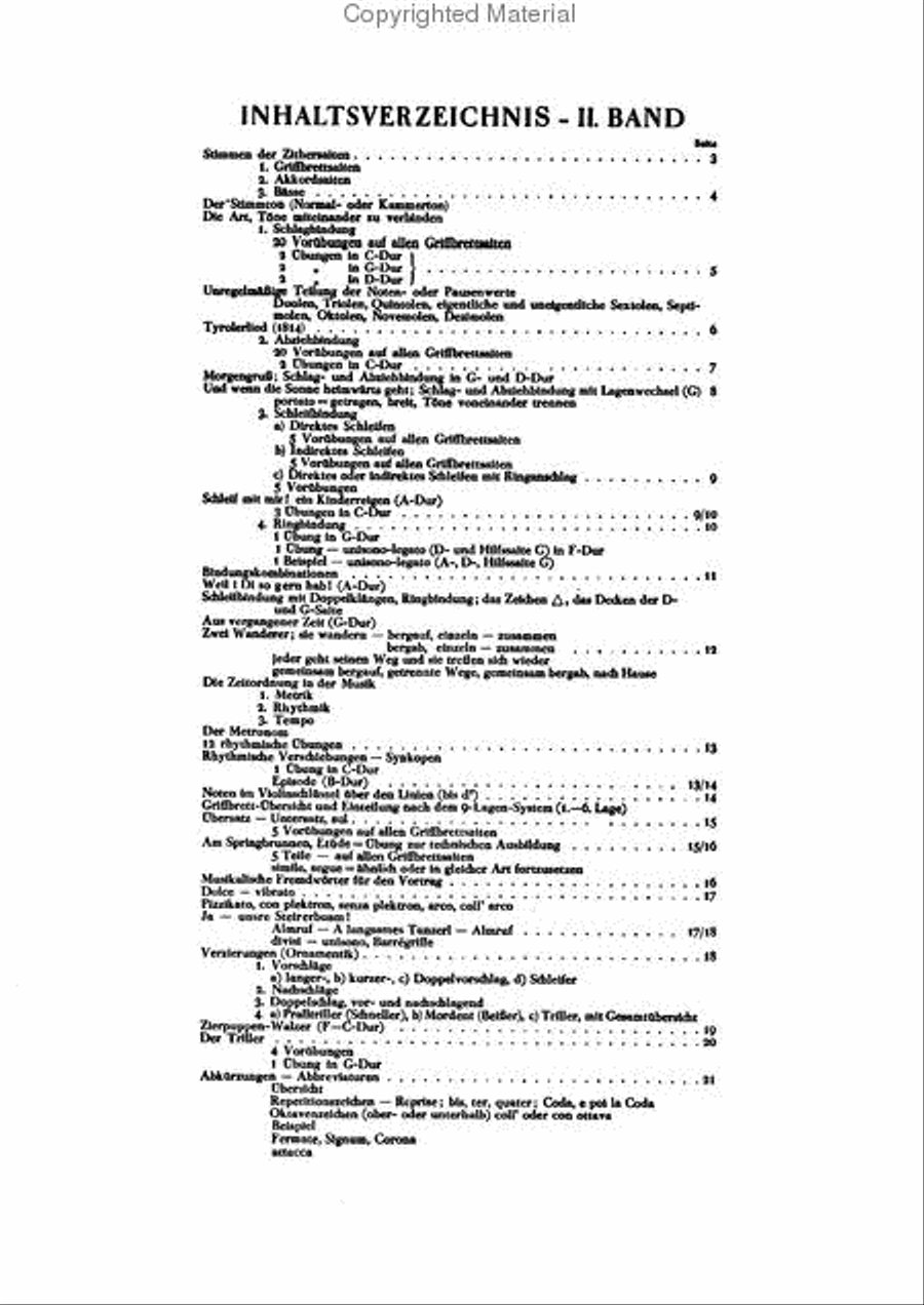 Zitherschule 2 Zither scores gallery preview page 4