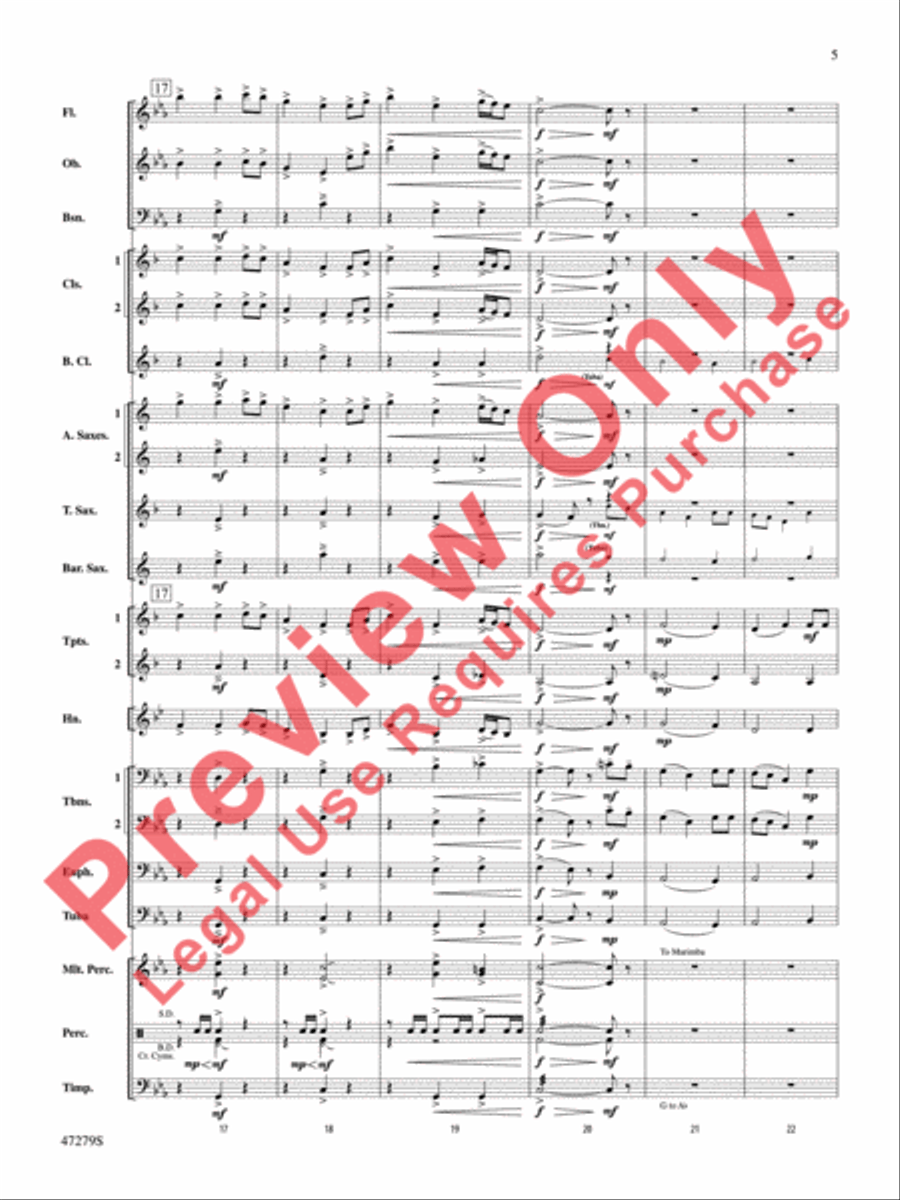 Beach Spring Beach Spring Concert Band scores gallery preview page 6