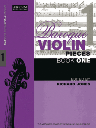 Book cover for Baroque Violin Pieces, Book 1