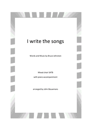 Book cover for I Write The Songs