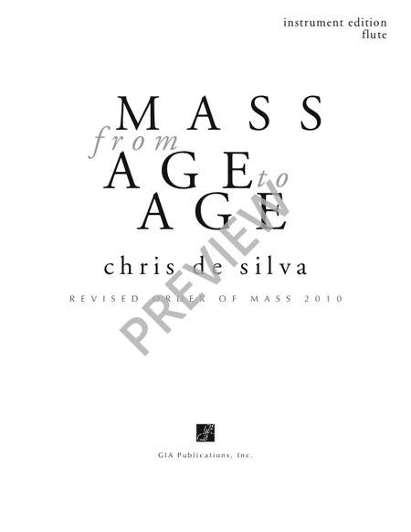 Mass from Age to Age - Instrument edition