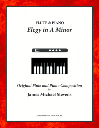 Book cover for Elegy in A Minor - Flute & Piano