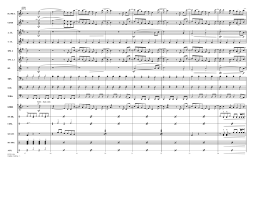 I Gotta Feeling - Full Score Marching Band scores gallery preview page 4