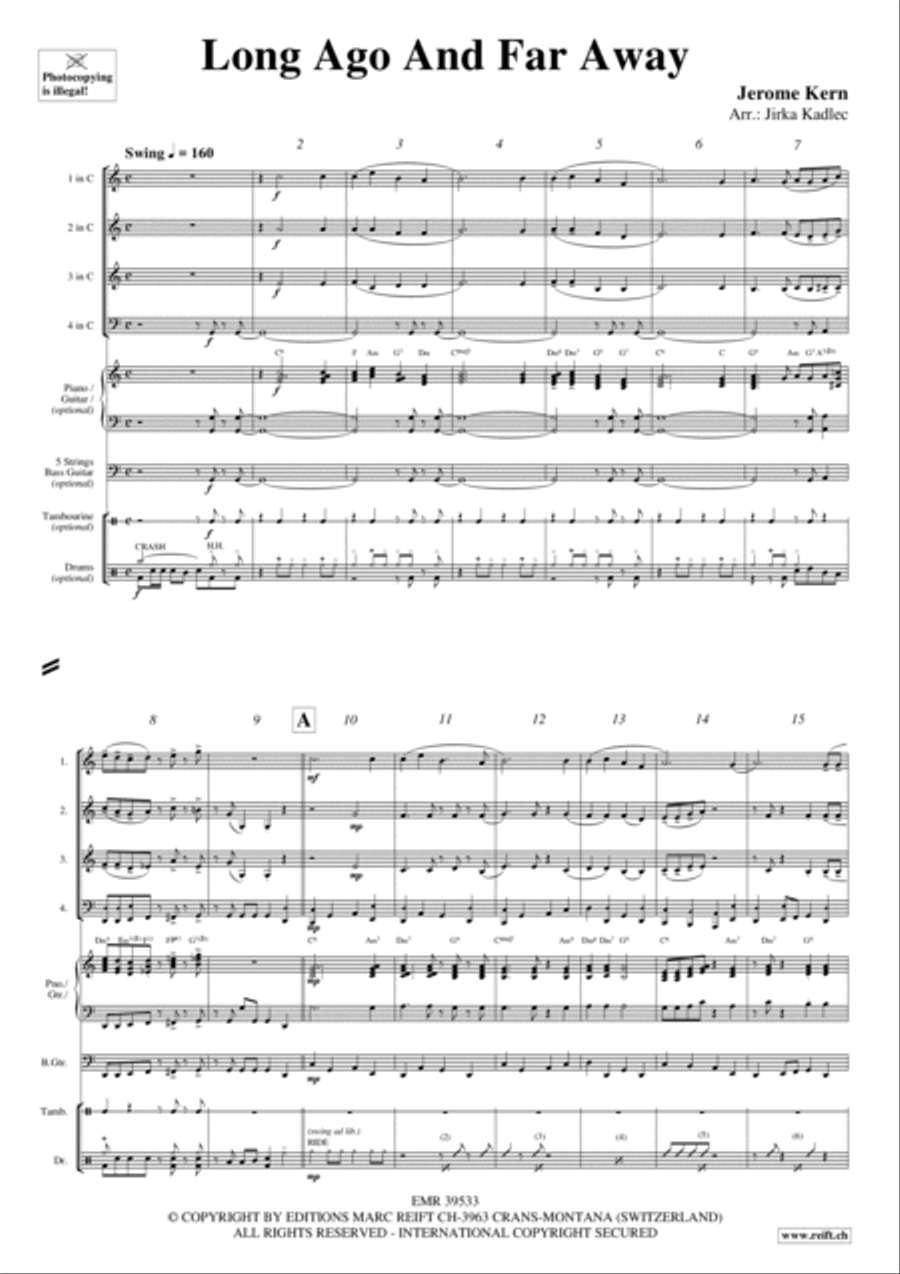 Long Ago And Far Away Woodwind Quartet scores gallery preview page 2