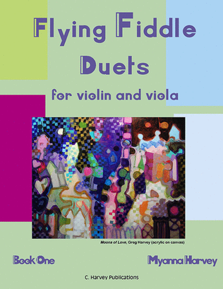 Book cover for Flying Fiddle Duets for Violin and Viola, Book One