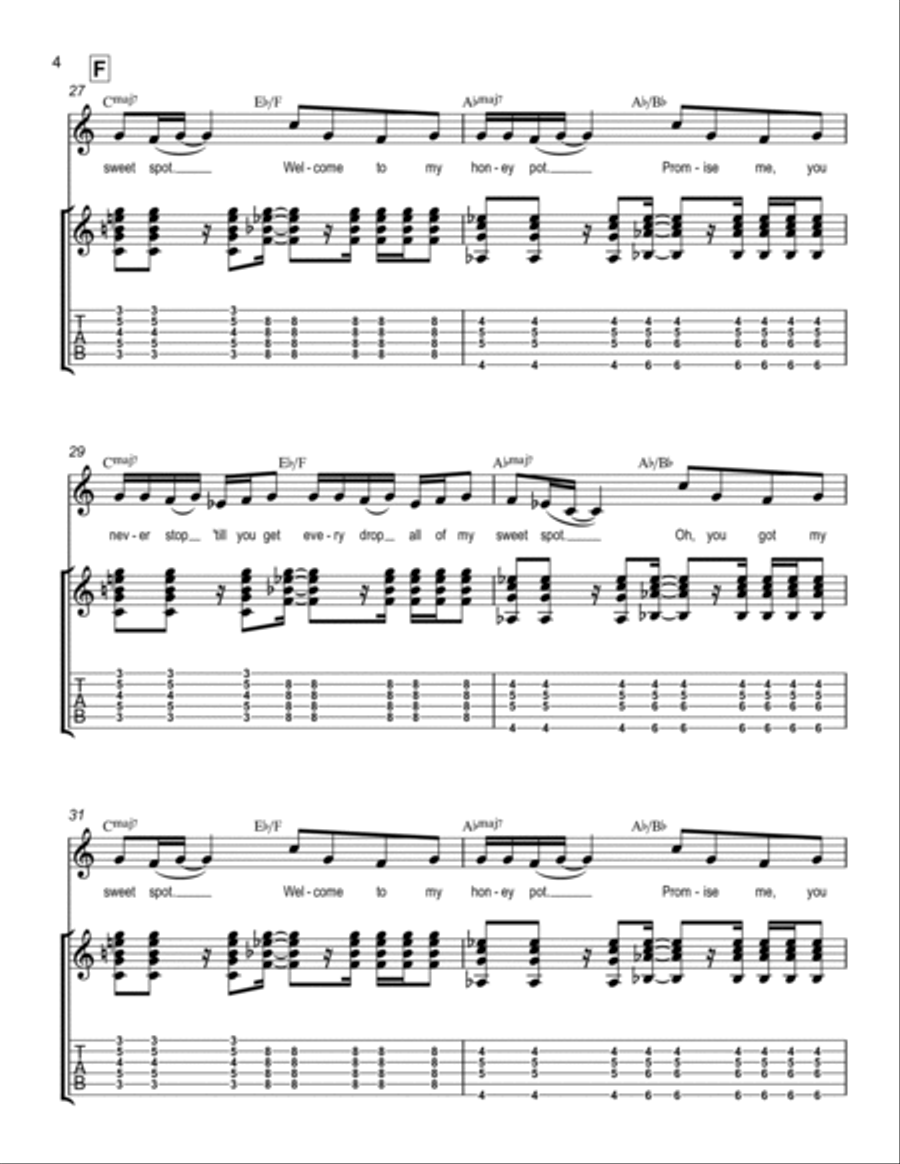 Sweet Spot Electric Guitar scores gallery preview page 4