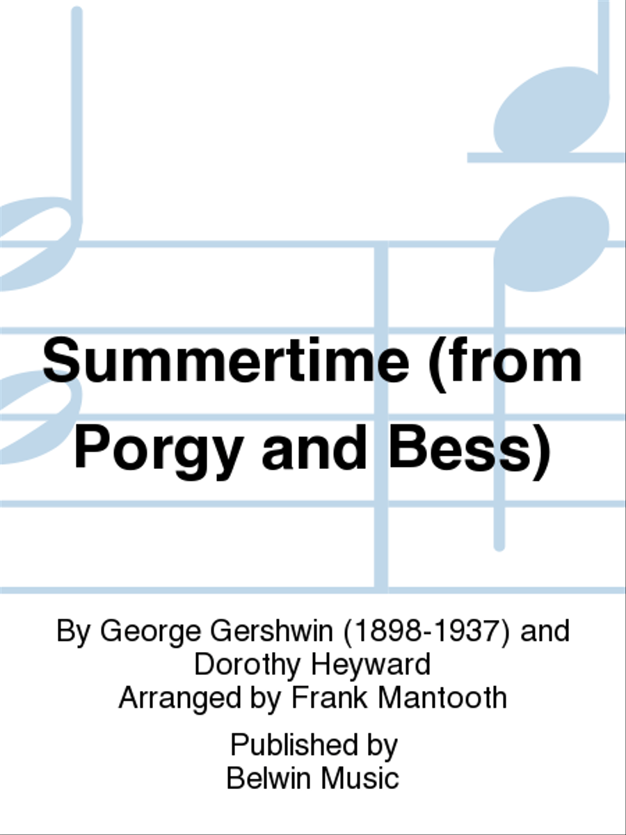 Summertime (from Porgy and Bess) Jazz Ensemble scores gallery preview page 1