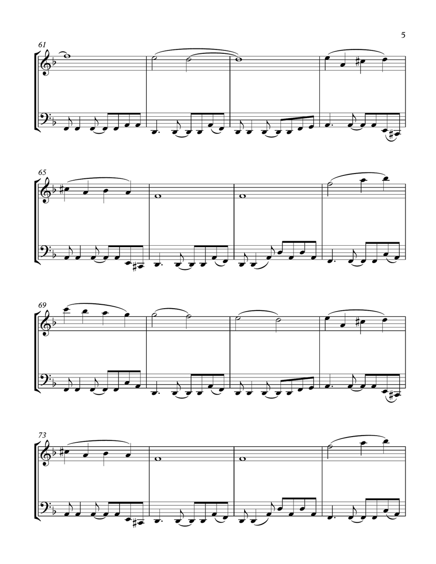 The Man Who Sold The World String Duet scores gallery preview page 5