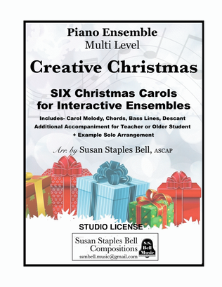 Book cover for Creative Christmas: Six Carols for Interactive Ensembles