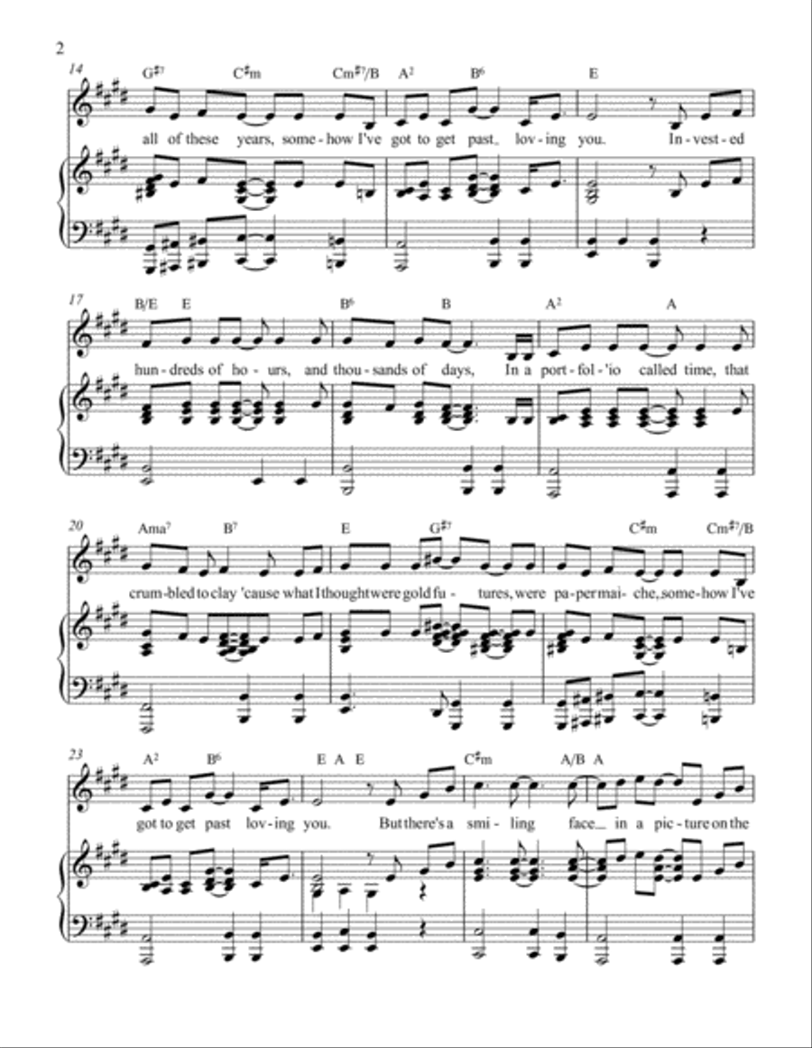 I've Got To Get Past Loving You Voice scores gallery preview page 2