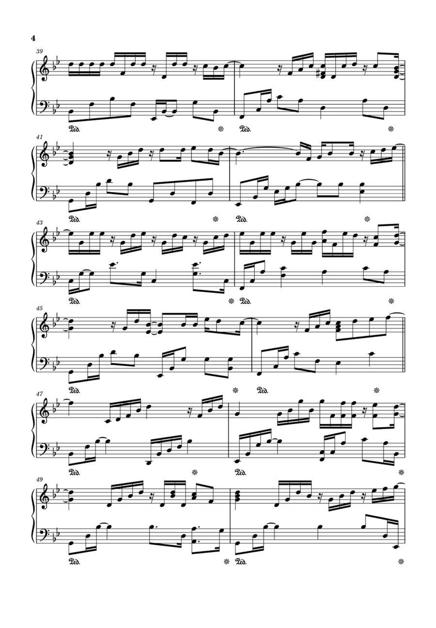 Lady In Red Easy Piano scores gallery preview page 4