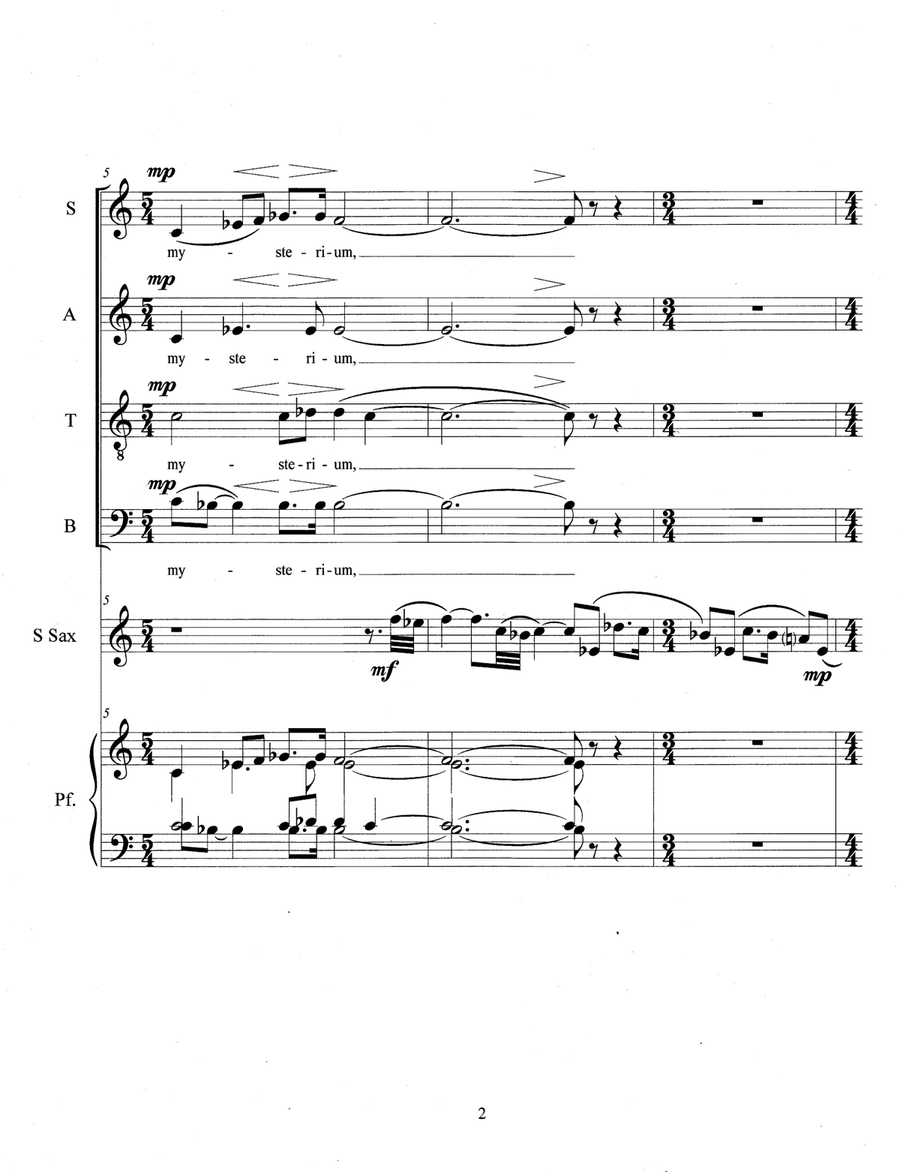 O Magnum Mysterium (2023) 4-Part scores gallery preview page 4