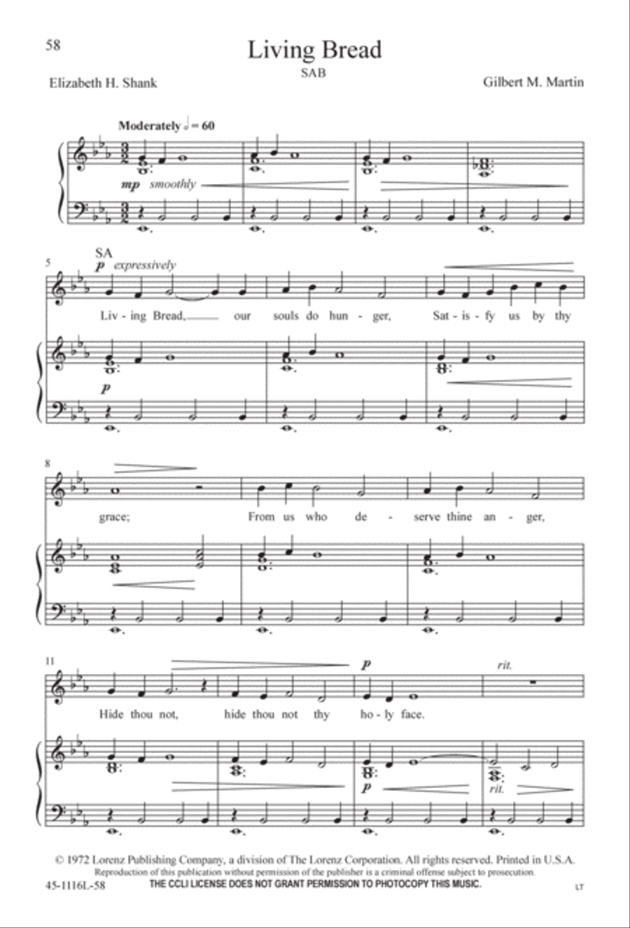 12 Anthems for about 12 Singers 3-Part scores gallery preview page 59