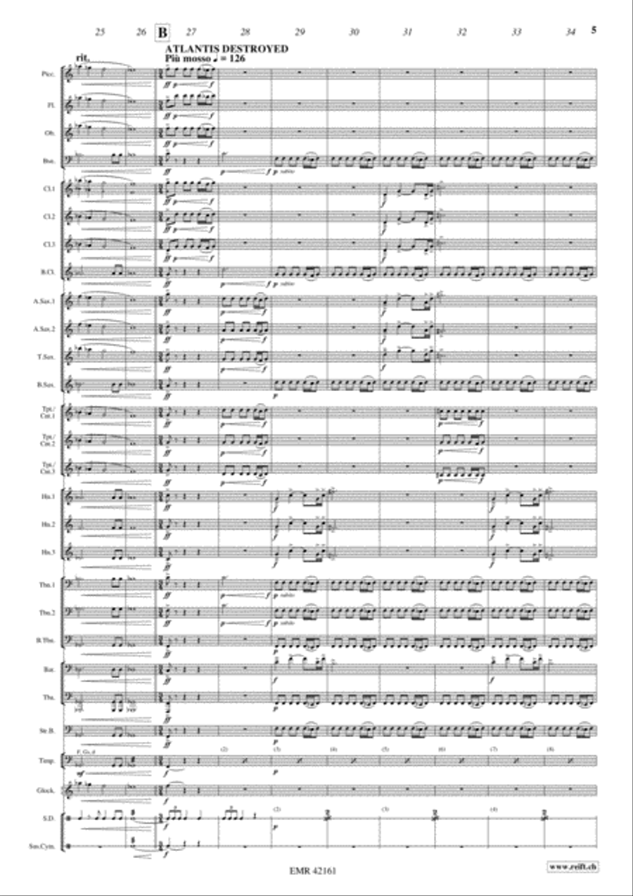 Atlantis: The Lost Empire Concert Band scores gallery preview page 4